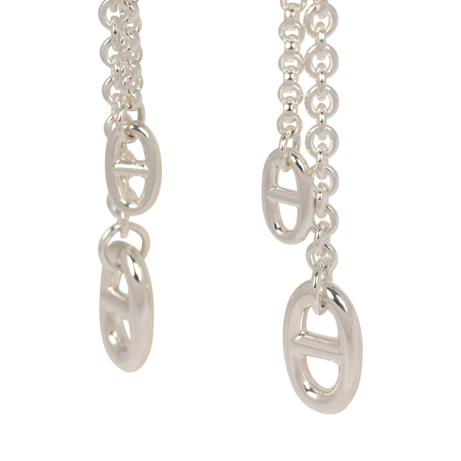Hermes Farandole Drop Earrings PM Sterling Silver