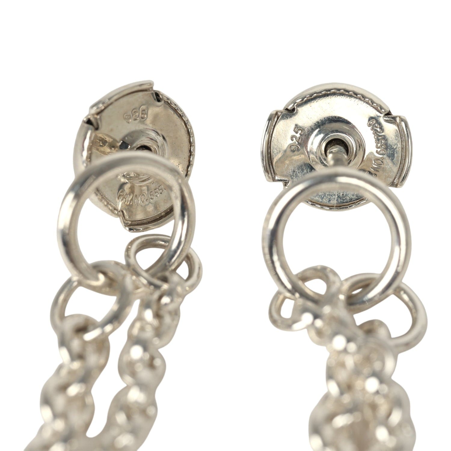 Hermes Farandole Drop Earrings PM Sterling Silver