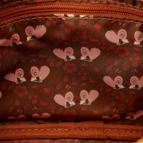 Loungefly Chip 'n' Dale Corduroy Sling Crossbody Bag with Coin Bag