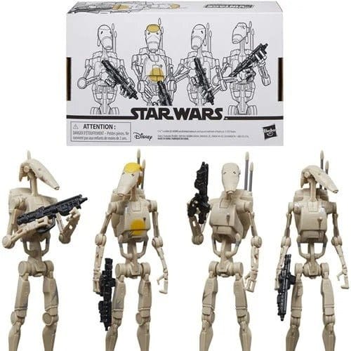 Hasbro Star Wars The Vintage Collection Battle Droid 3 3/4-Inch Action Figures 4-Pack