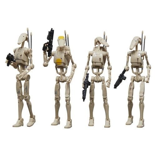 Hasbro Star Wars The Vintage Collection Battle Droid 3 3/4-Inch Action Figures 4-Pack