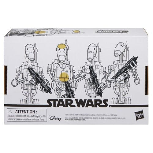 Hasbro Star Wars The Vintage Collection Battle Droid 3 3/4-Inch Action Figures 4-Pack