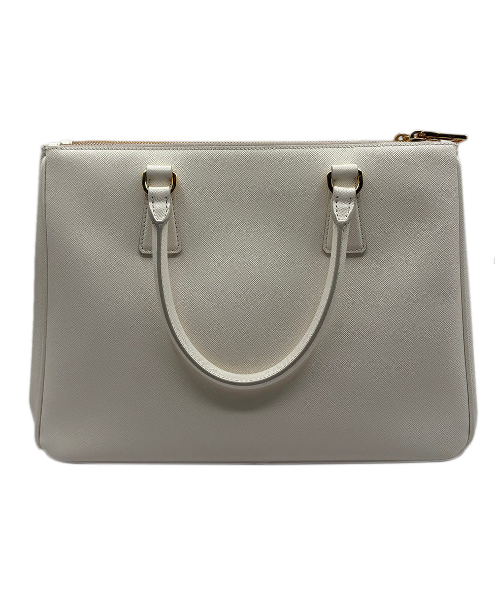Prada White Galleria Medium Handbag