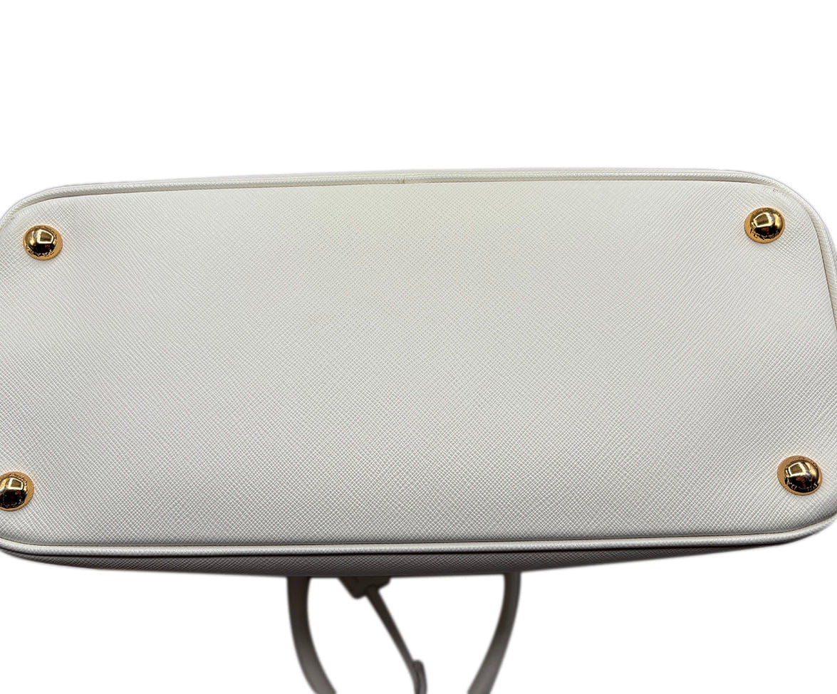 Prada White Galleria Medium Handbag