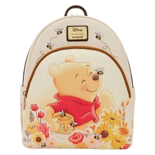 Loungefly Winnie the Pooh Floral Bee Mid-Size Backpack
