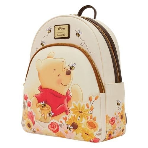 Loungefly Winnie the Pooh Floral Bee Mid-Size Backpack