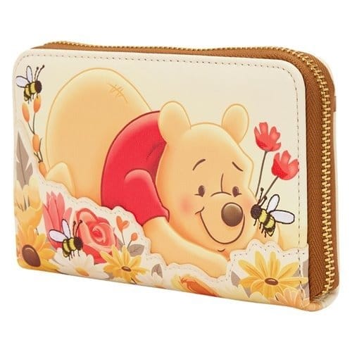 Loungefly Winnie the Pooh Floral Bee Zip Around Wallet