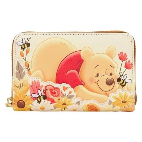 Loungefly Winnie the Pooh Floral Bee Zip Around Wallet