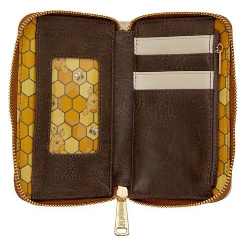 Loungefly Winnie the Pooh Floral Bee Zip Around Wallet