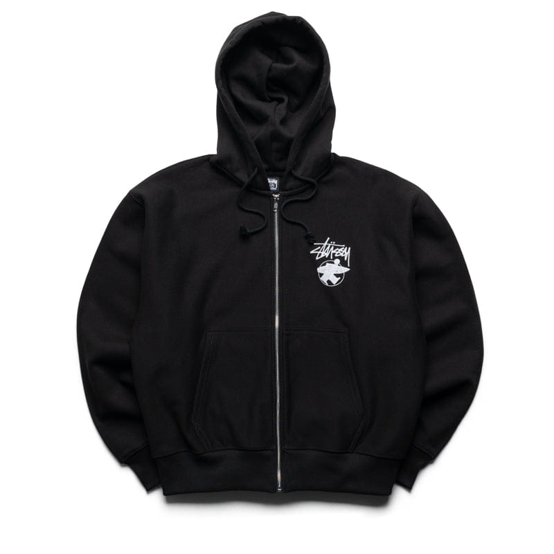 Stussy Long Haul Zip Hoodie - Black