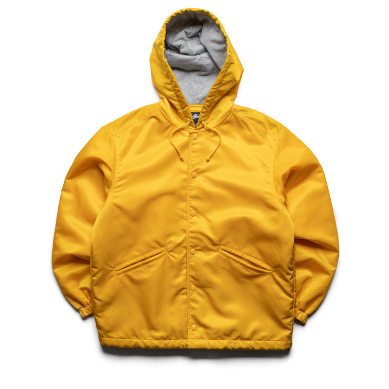 Stussy Hooded Coaches Jacket - Yellow