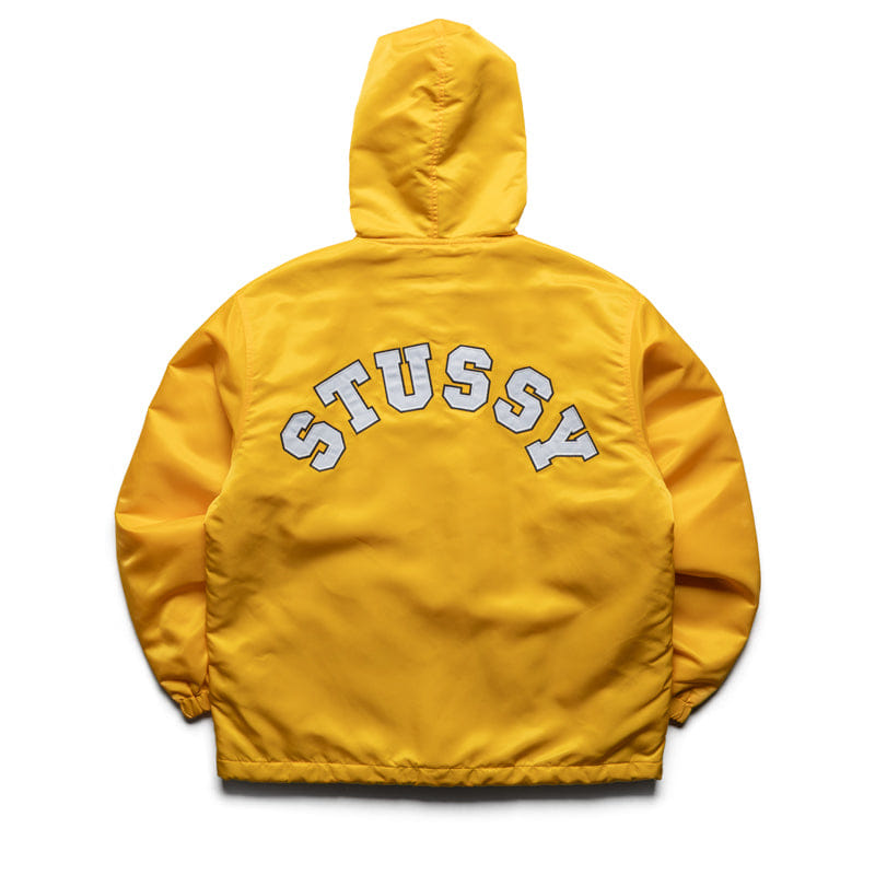 Stussy Hooded Coaches Jacket - Yellow