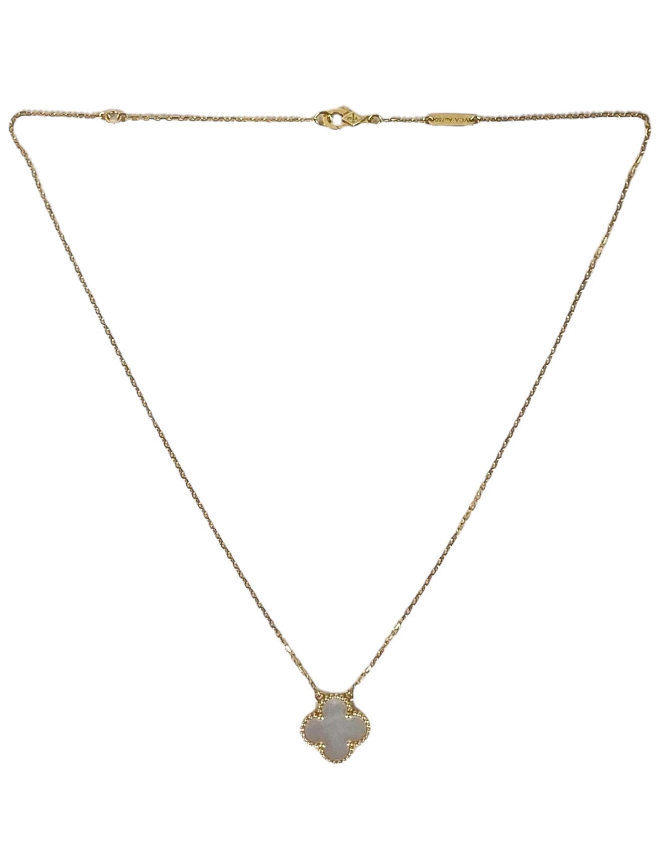 ASC Resale Van Cleef & Arpels Yellow Gold/MOP Vintage Alhambra Necklace
