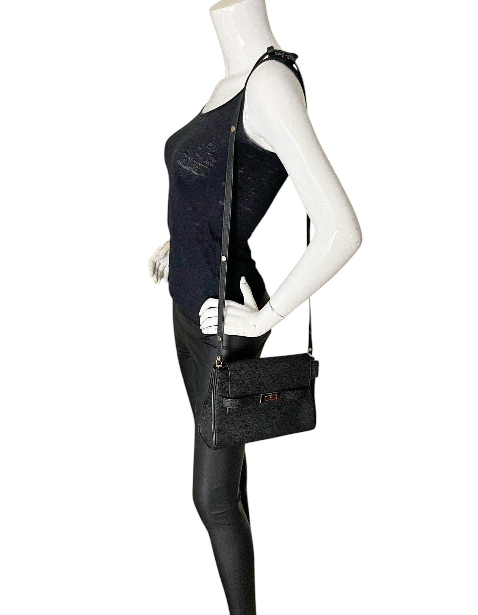 ASC Resale Tory Burch Black Lee Radziwill Shoulder Bag