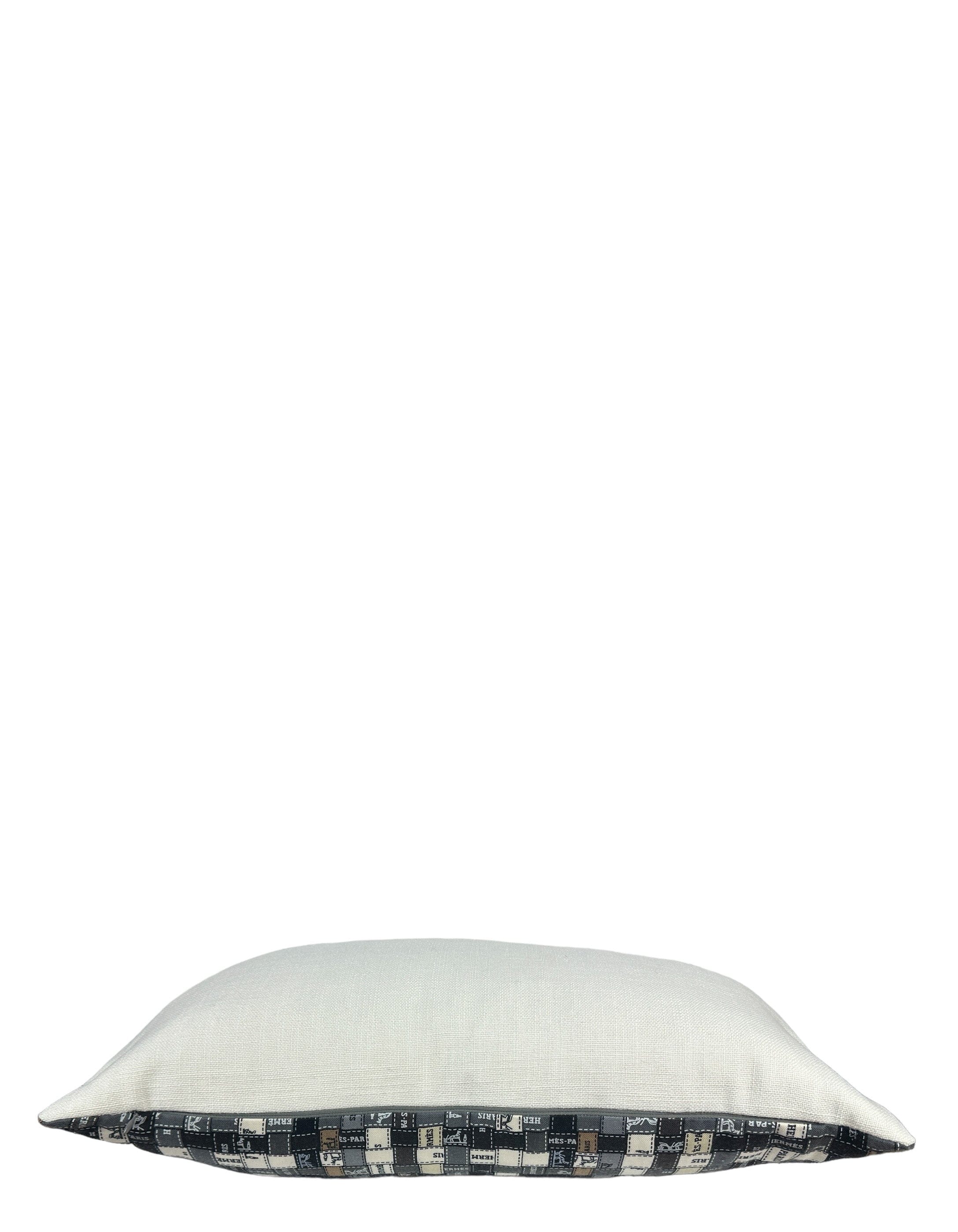 ASC Resale Hermes Bolduc au Carre Scarf Lumbar Pillow