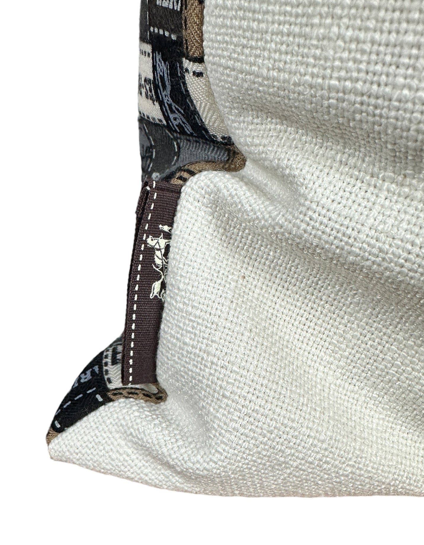 ASC Resale Hermes Bolduc au Carre Scarf Lumbar Pillow