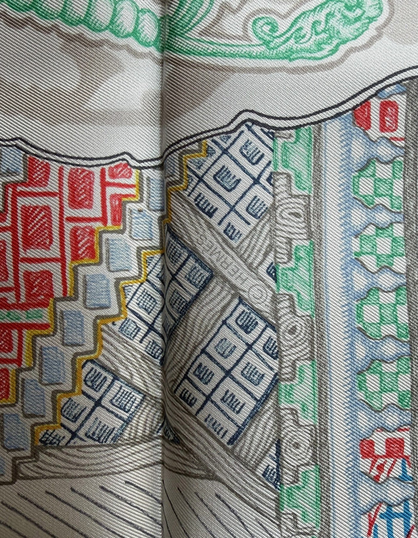 ASC Resale Hermes NWT Super Silk Quest 90cm Silk Scarf