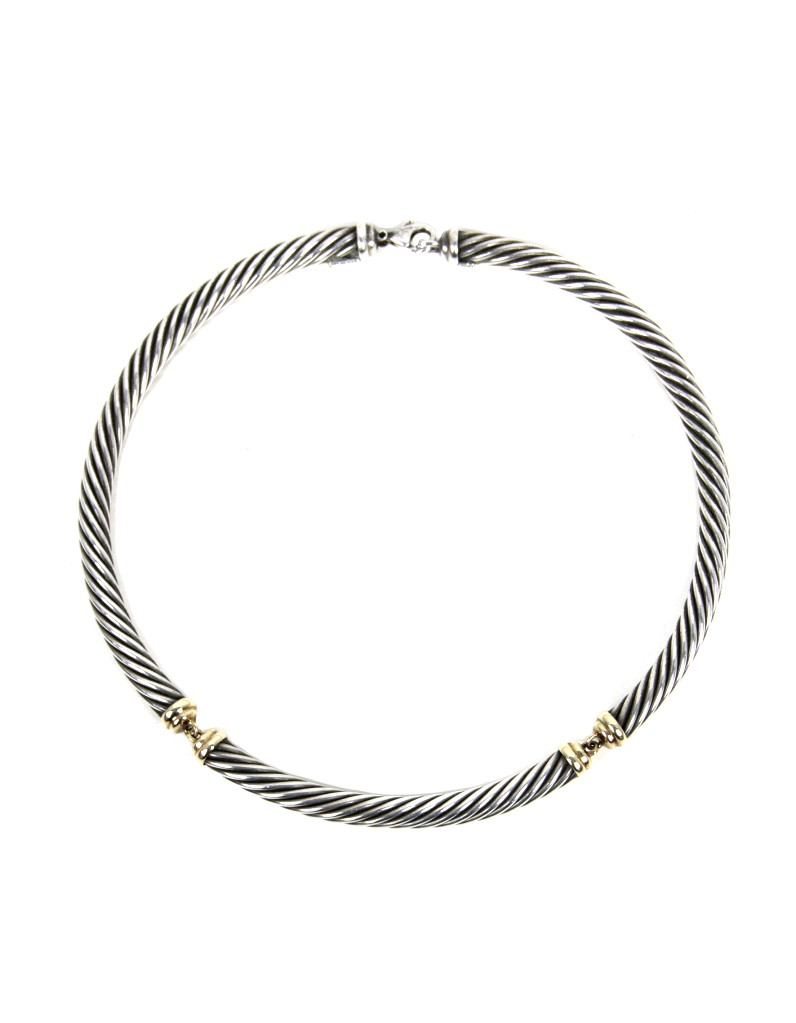 ASC Resale David Yurman Two-Tone Metro Collar Necklace