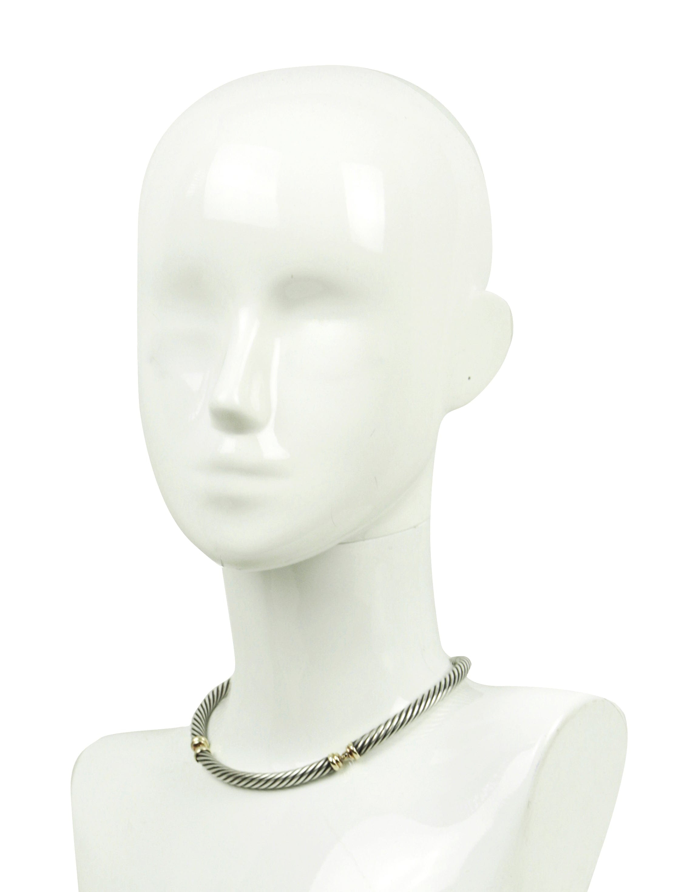 ASC Resale David Yurman Two-Tone Metro Collar Necklace