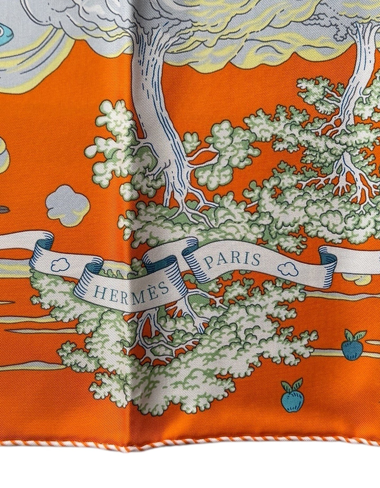 ASC Resale Hermes NWT Sur Mon Nuage 90cm Silk Scarf