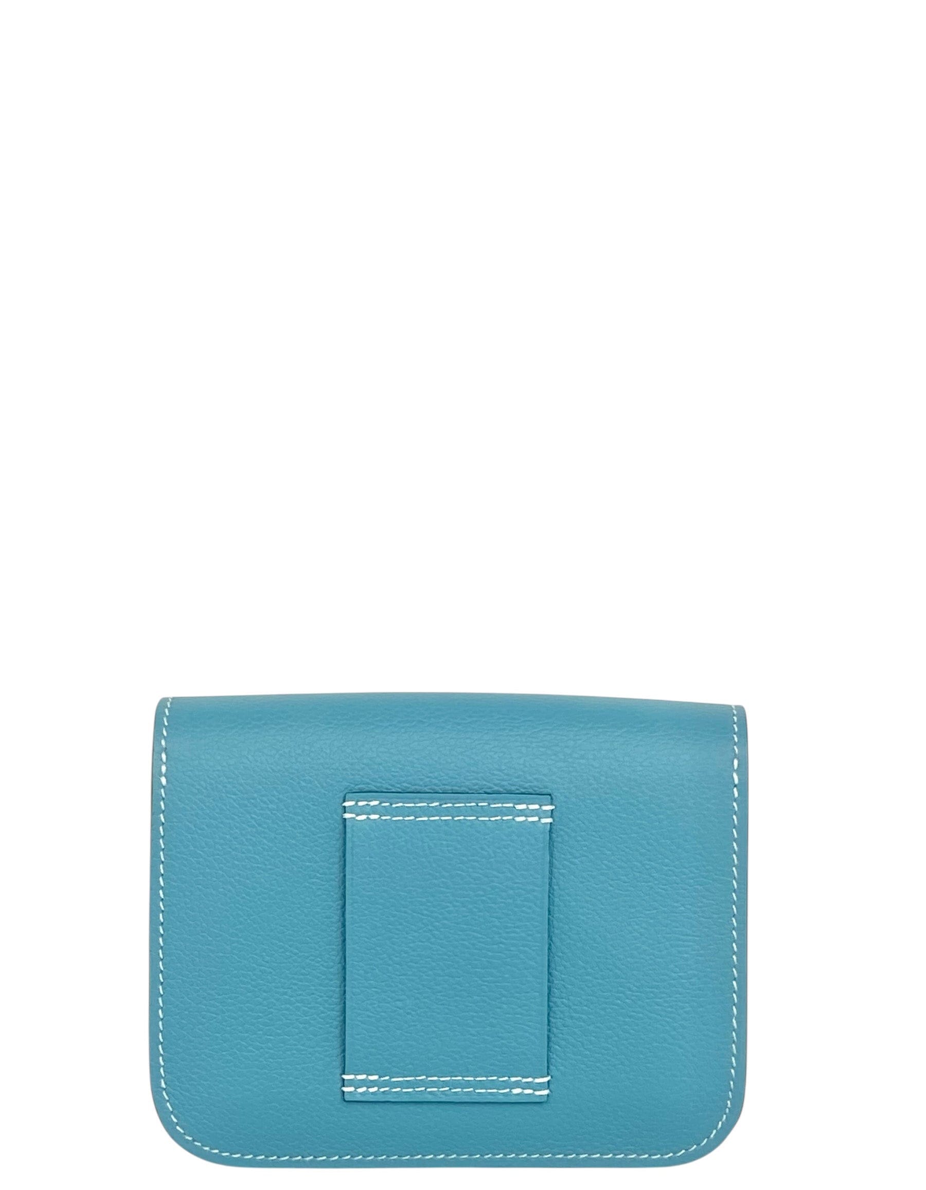ASC Resale Hermes Blue Jean Constance Slim Wallet