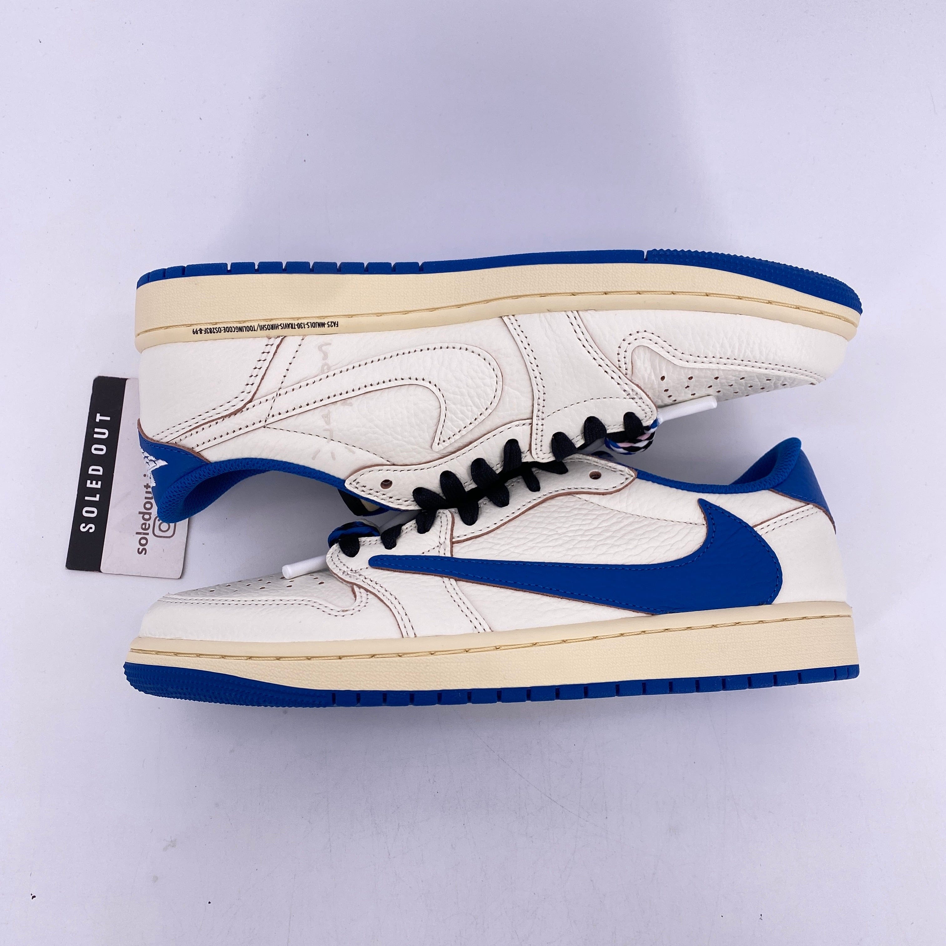 Air Jordan 1 Low OG SP "Travis Fragment Military Blue" 2025 New Size 9