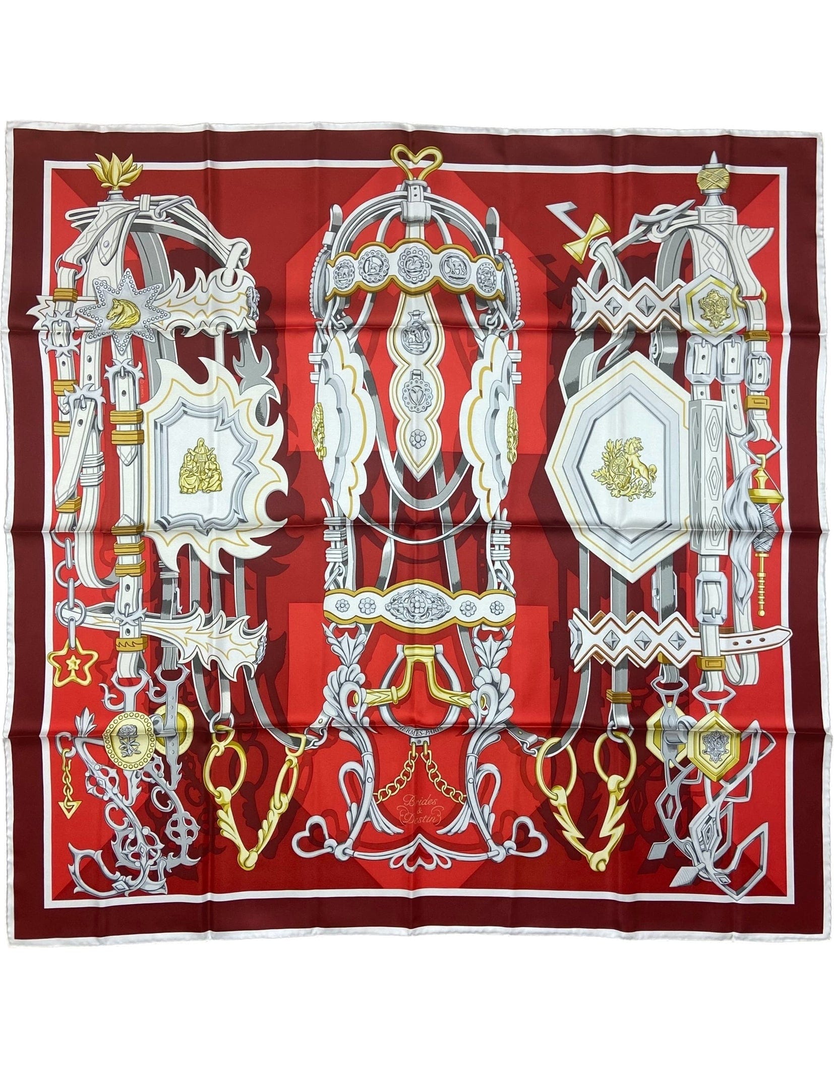 ASC Resale Hermes NWT Brides et Destin 90cm Silk Scarf