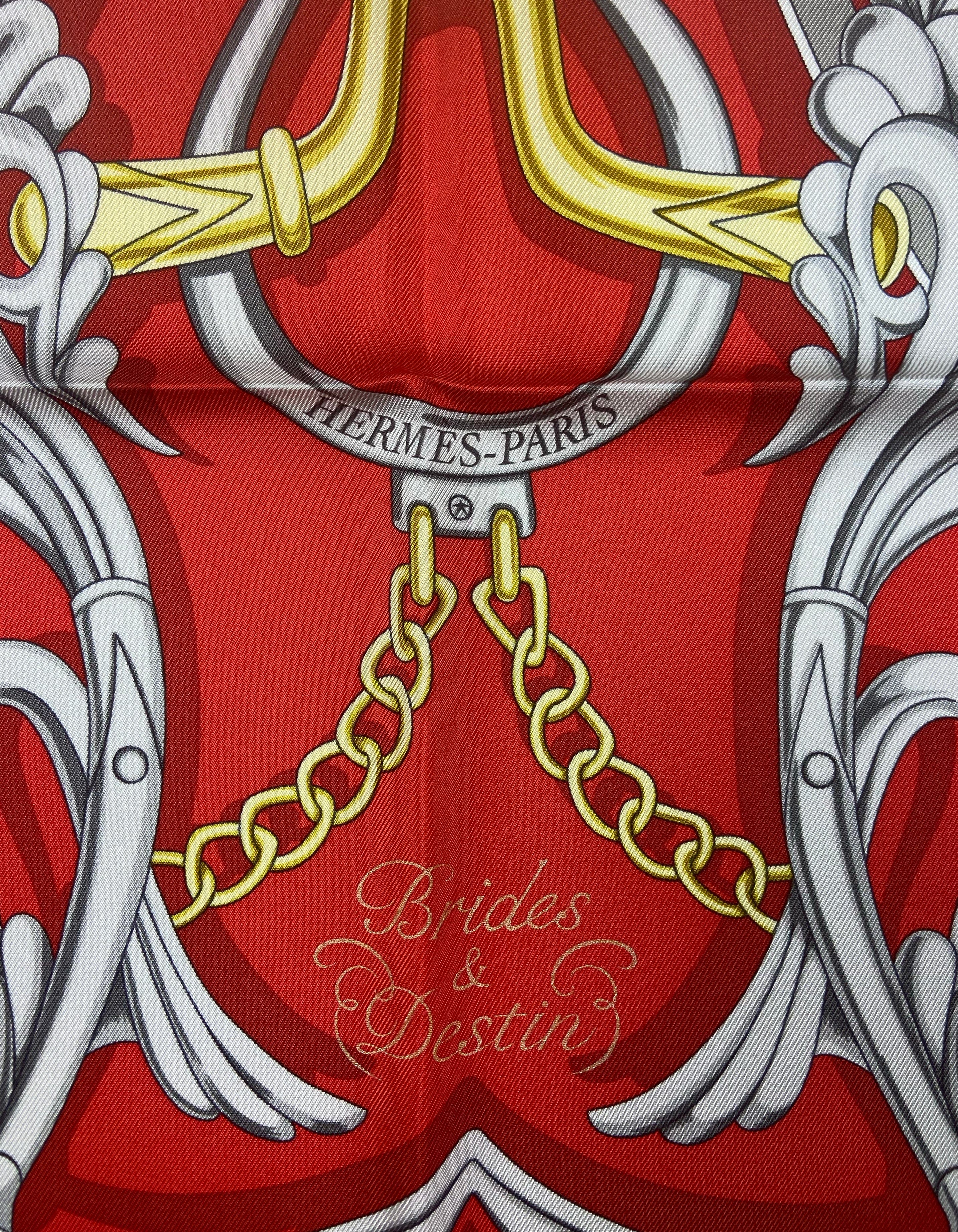 ASC Resale Hermes NWT Brides et Destin 90cm Silk Scarf