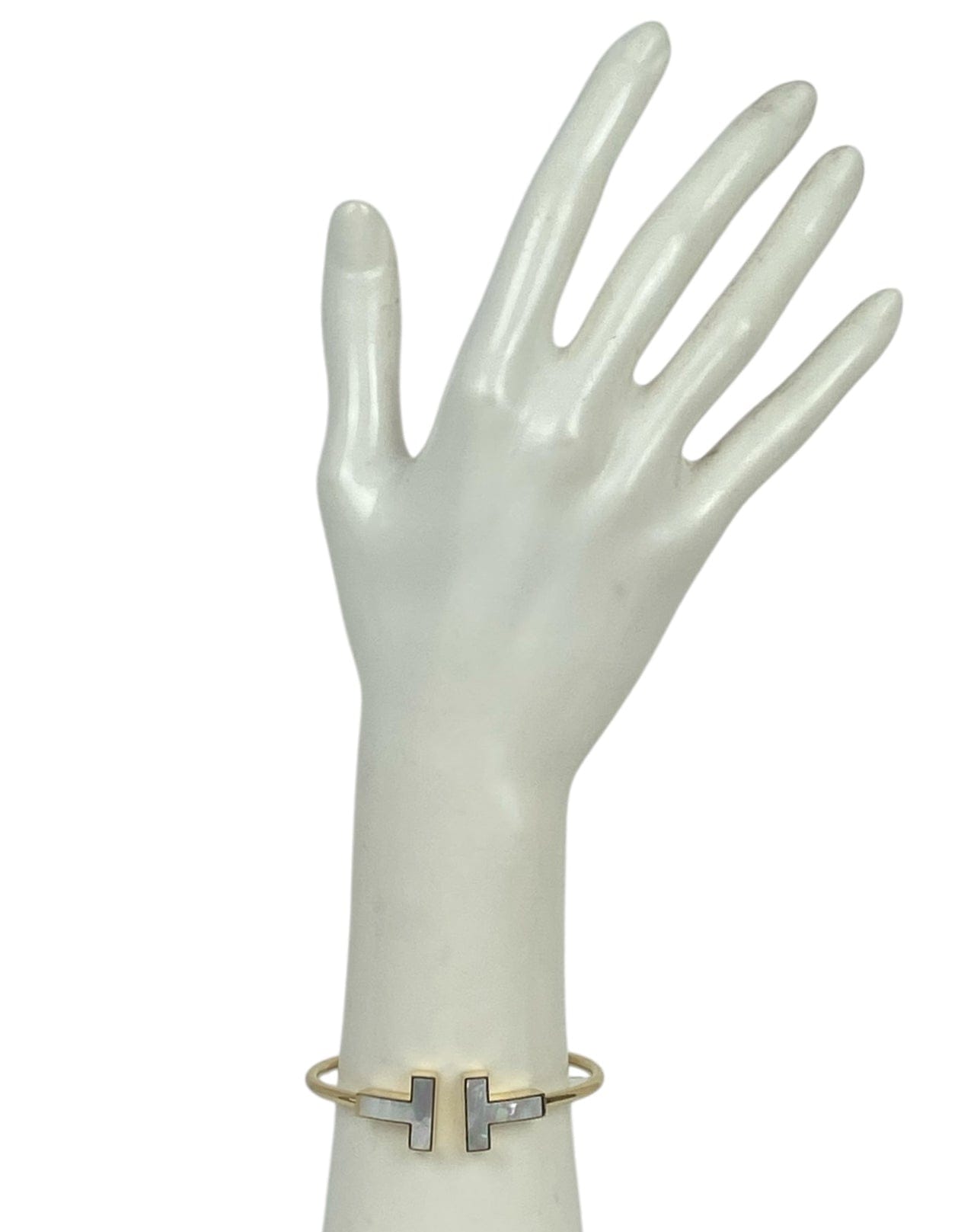 ASC Resale Tiffany MOP/ 18k Wide T Wire Bracelet