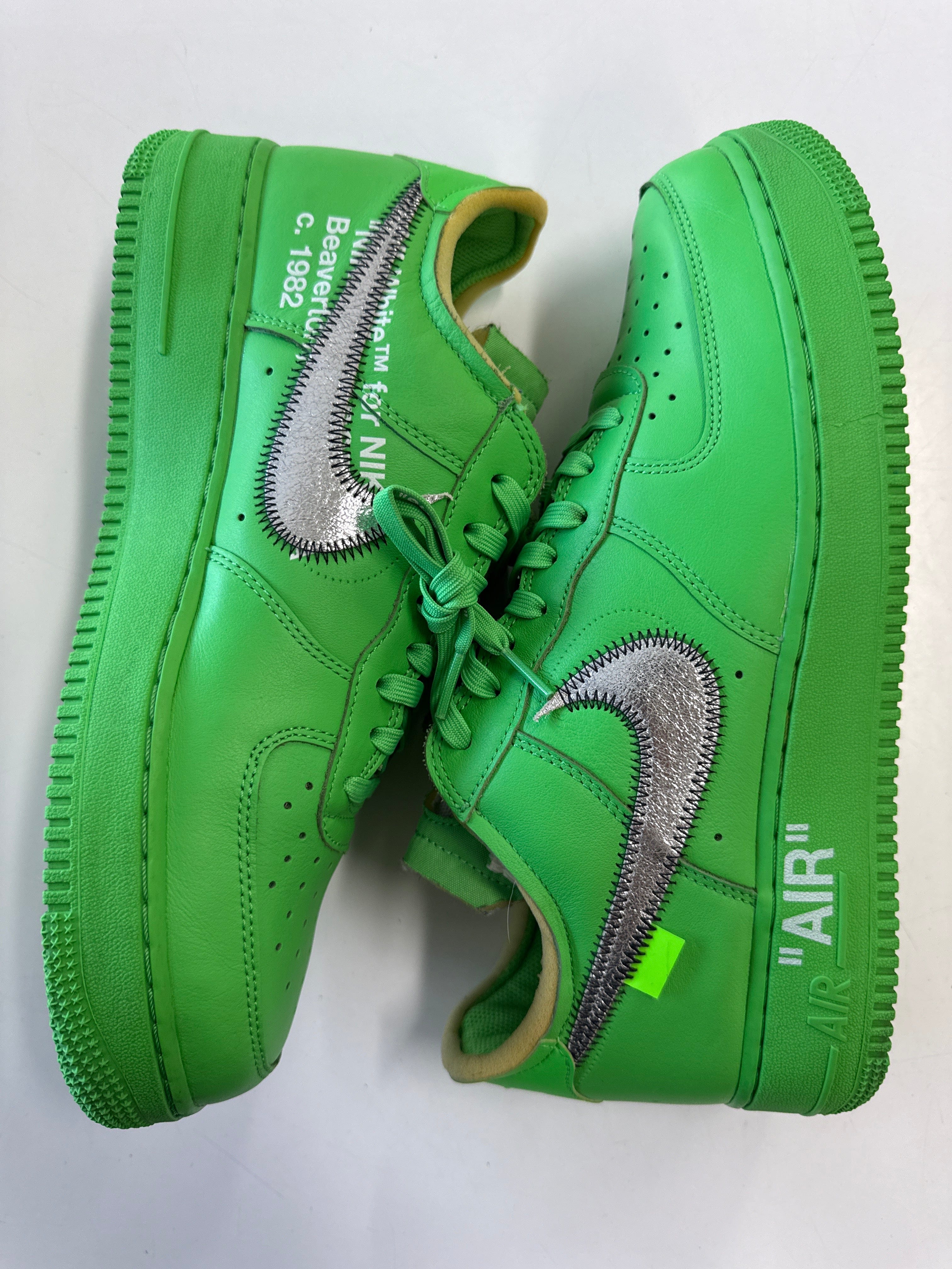 OFF WHITE AIR FORCE 1 LOW BROOKLYN - SIZE 10 (WORN)