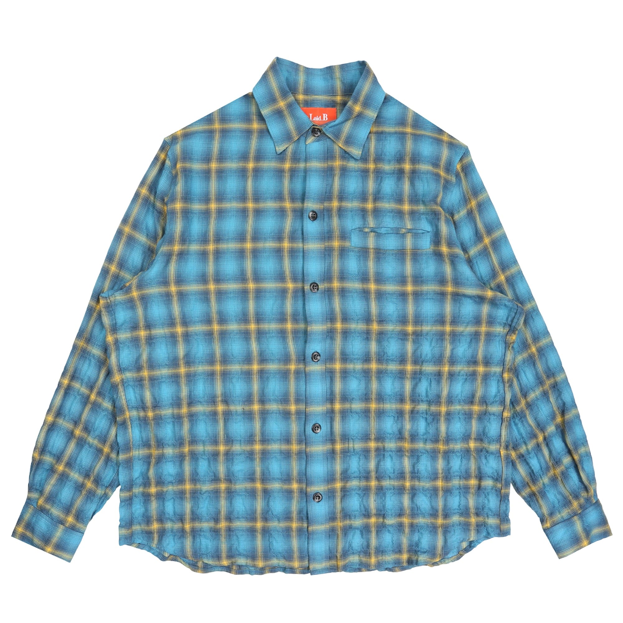Laid.B Sun Bleached Check Shirts - Blue