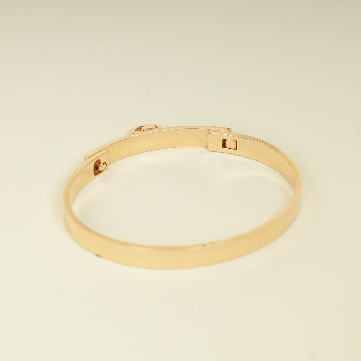 Hermes 18K Rose Gold Collier De Chien Small Model Bracelet