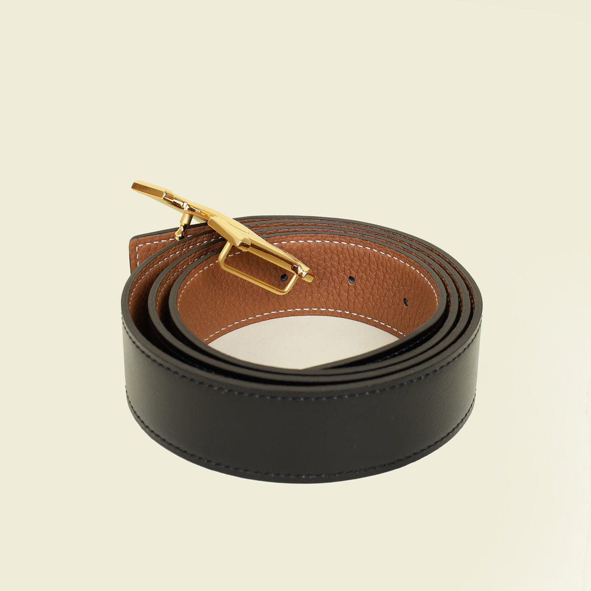 Hermes Bicolor H Guillochee Buckle & Reversible Belt