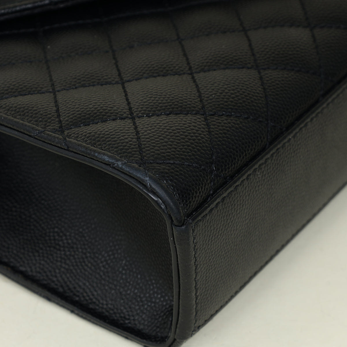 Saint Laurent YSL Black Mix Quilt Envelope Chain Medium Shoulder Bag