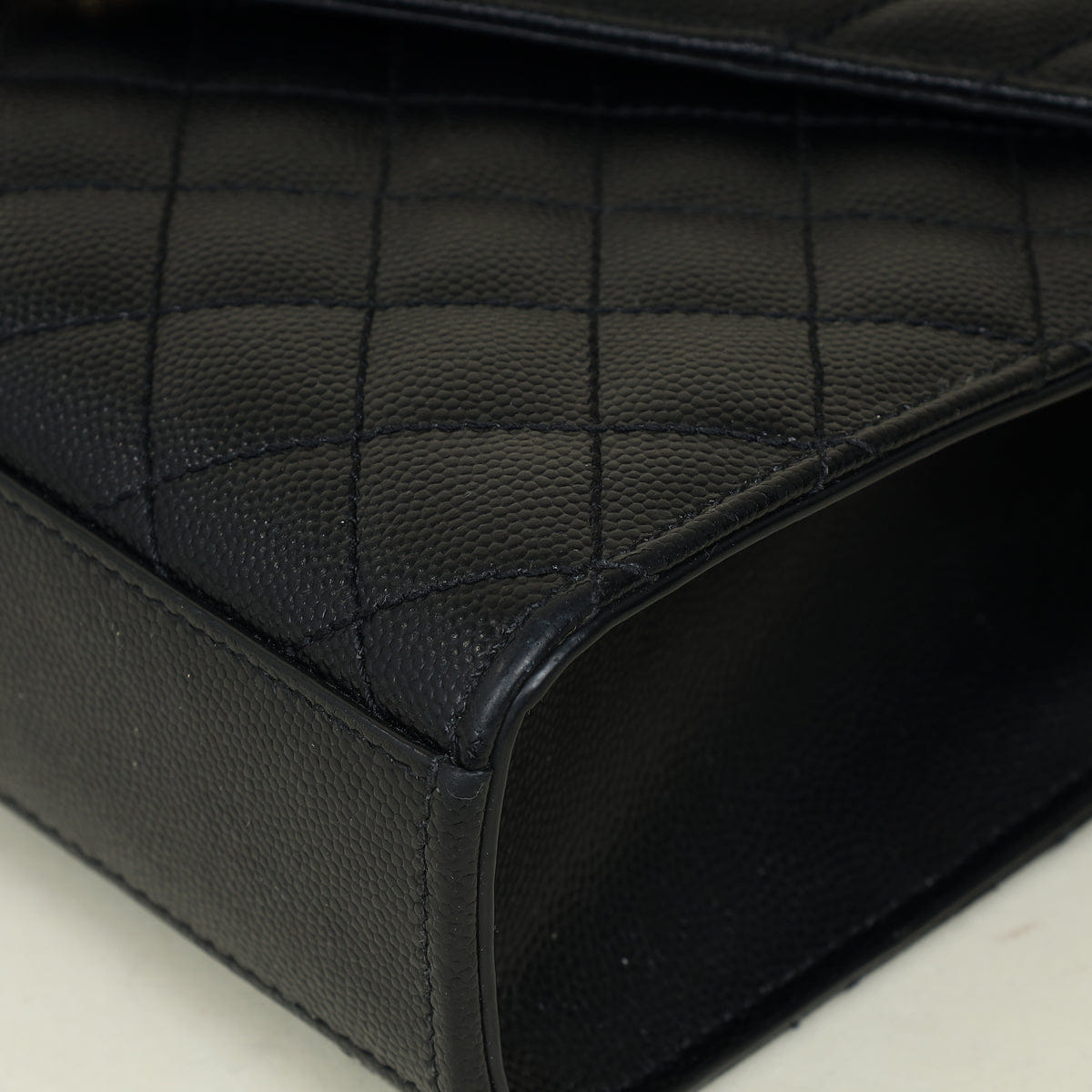 Saint Laurent YSL Black Mix Quilt Envelope Chain Medium Shoulder Bag