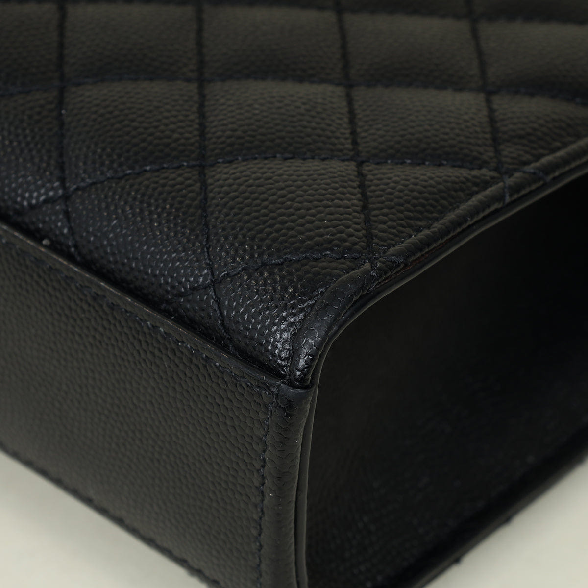 Saint Laurent YSL Black Mix Quilt Envelope Chain Medium Shoulder Bag