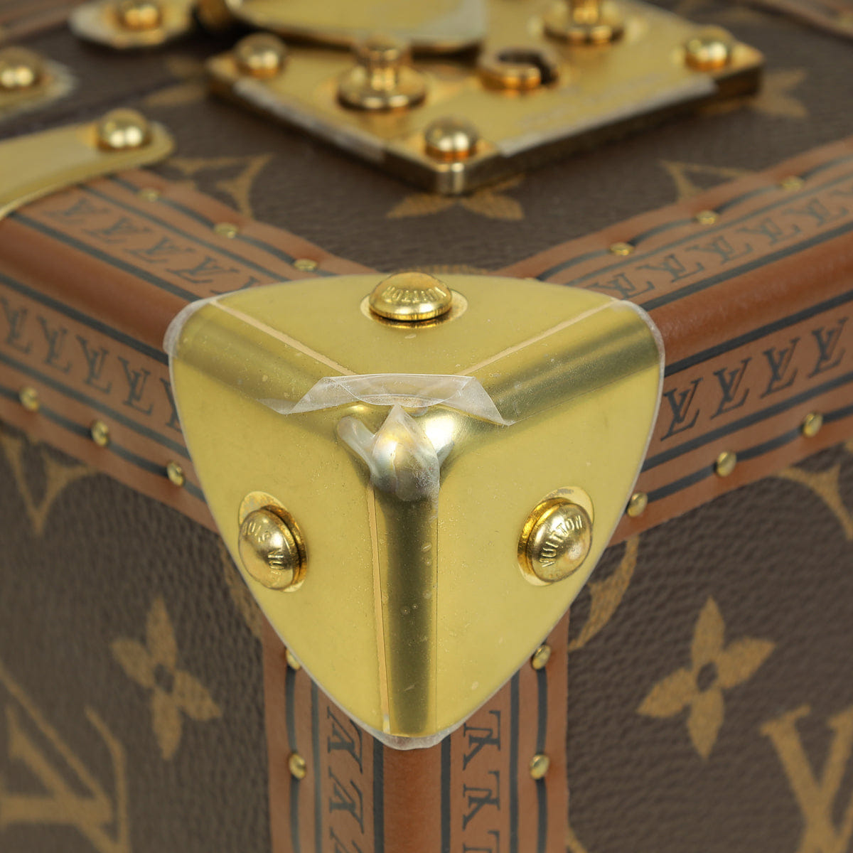 Louis Vuitton Brown Monogram Square Ring Trunk Case