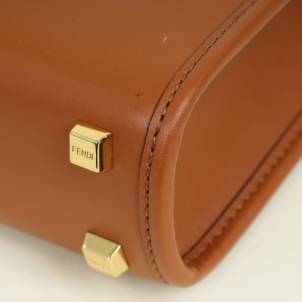 Fendi Brown Mini Sunshine Shopper Bag