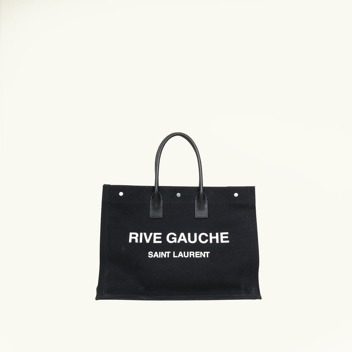 Saint Laurent YSL Black Rive Gauche Tote Bag
