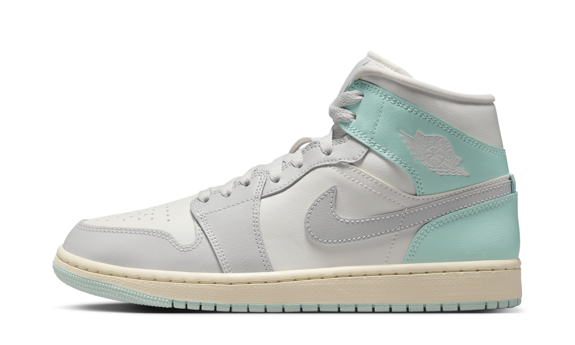 Air Jordan Jordan 1 Mid Football Grey Igloo (Women's)