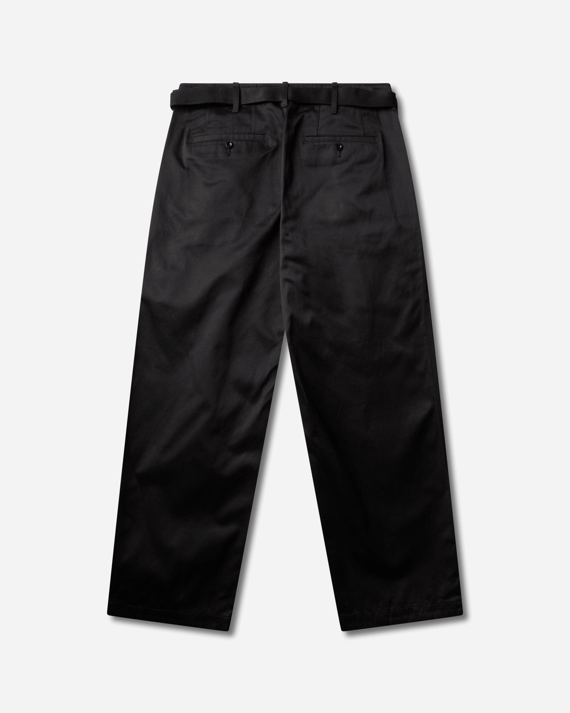 Sacai Men's Cotton Chino Pants Black