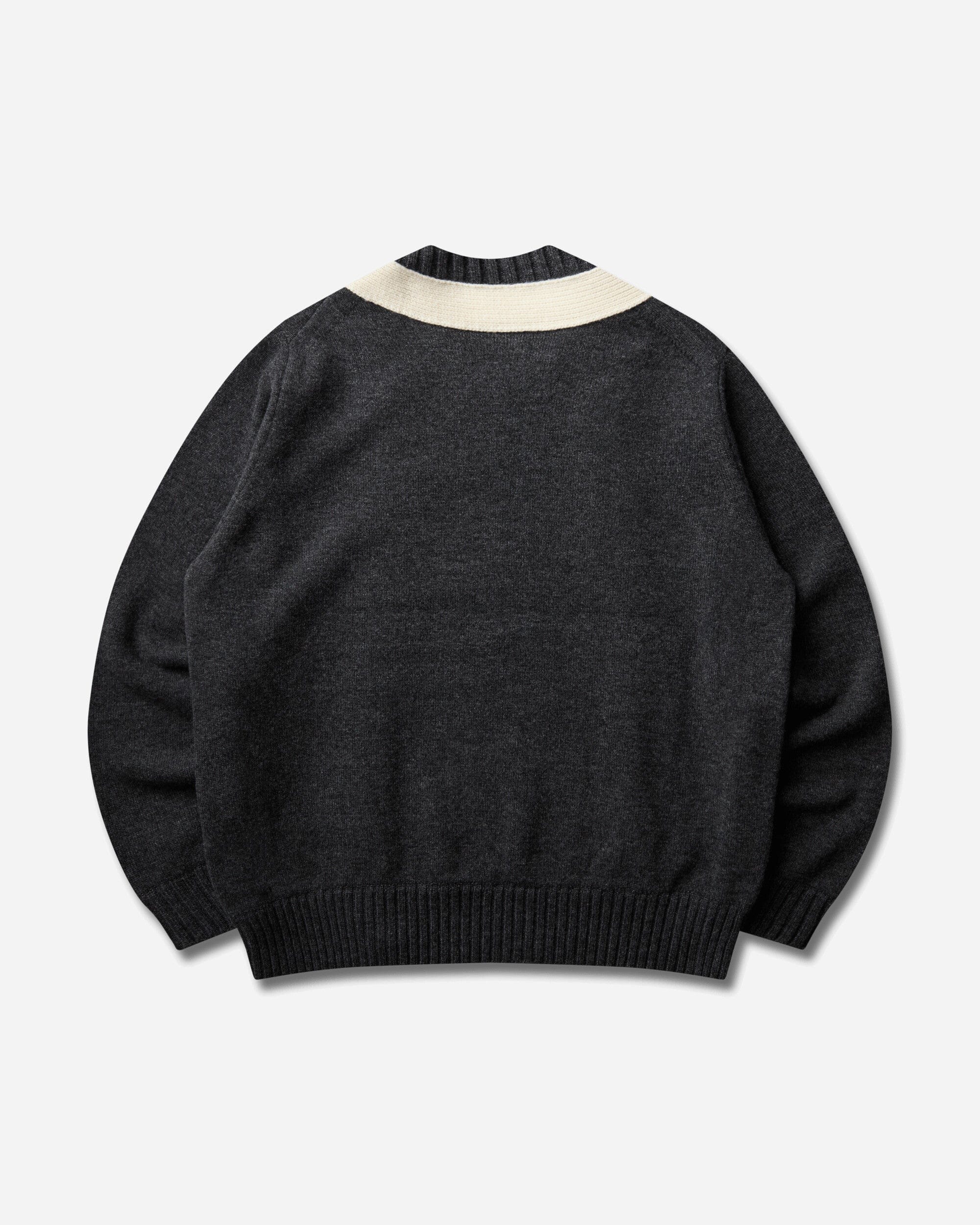 Sacai Men's Wool Knit Pullover Grey / Off White