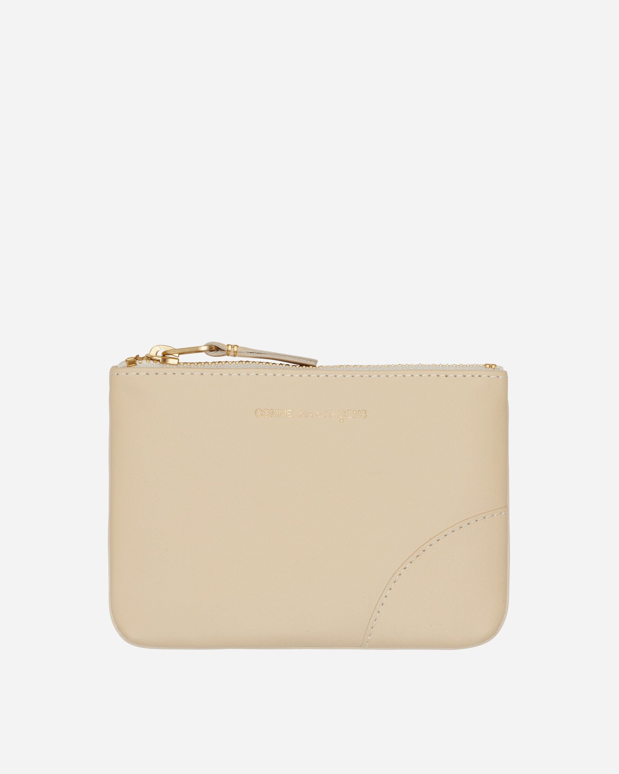 Comme Des Garçons Wallet Classic Line Zip Pouch Off White