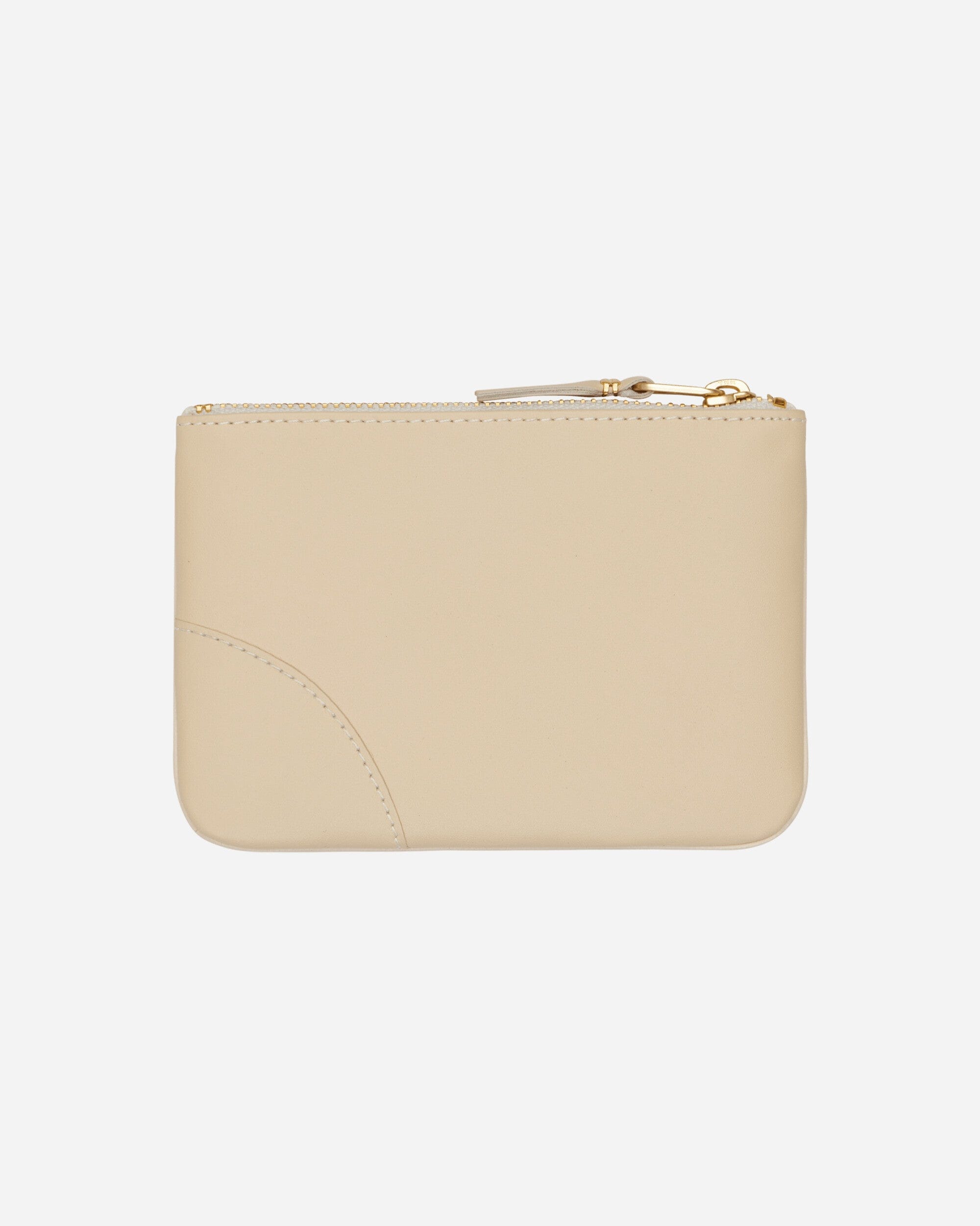 Comme Des Garçons Wallet Classic Line Zip Pouch Off White