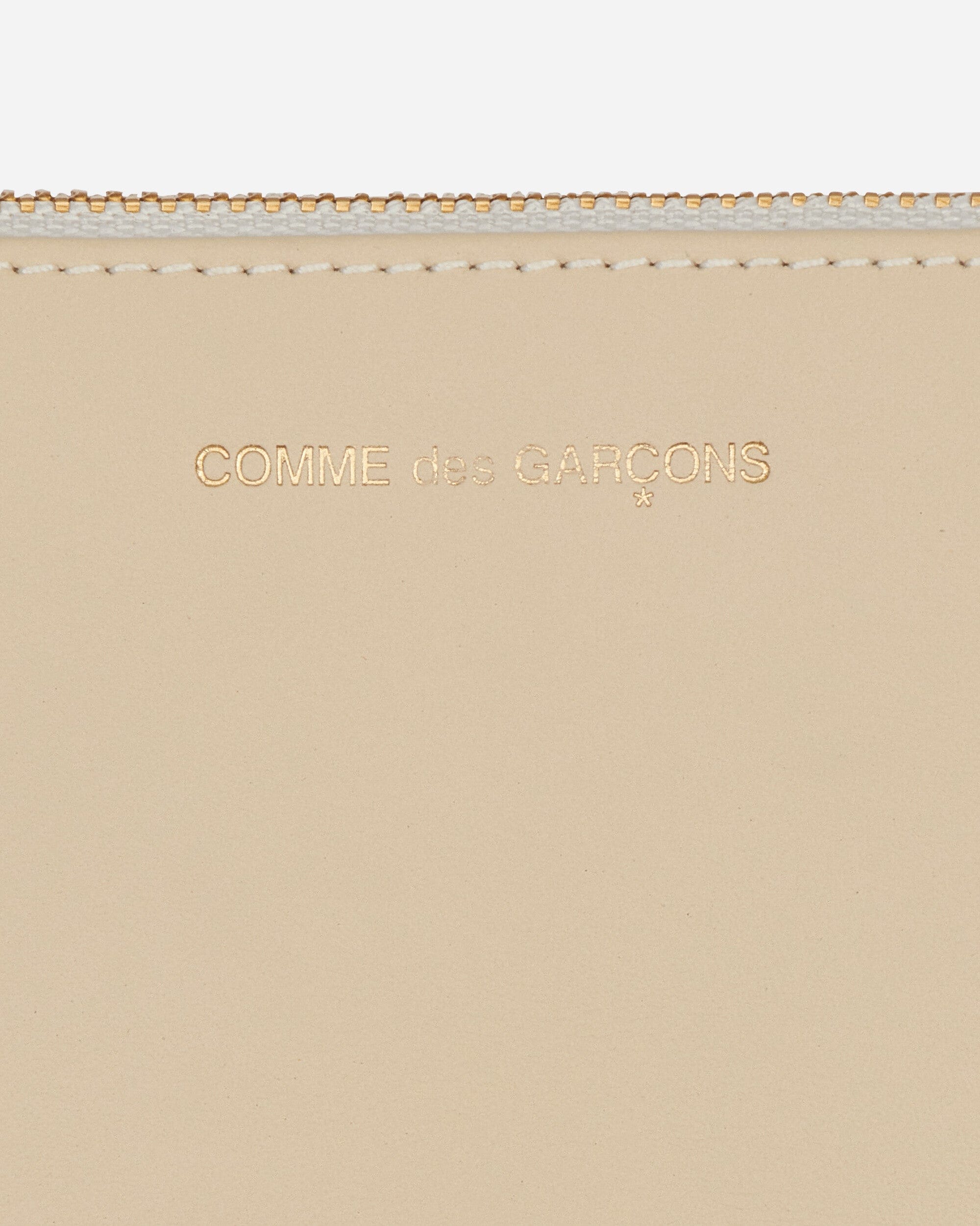 Comme Des Garçons Wallet Classic Line Zip Pouch Off White