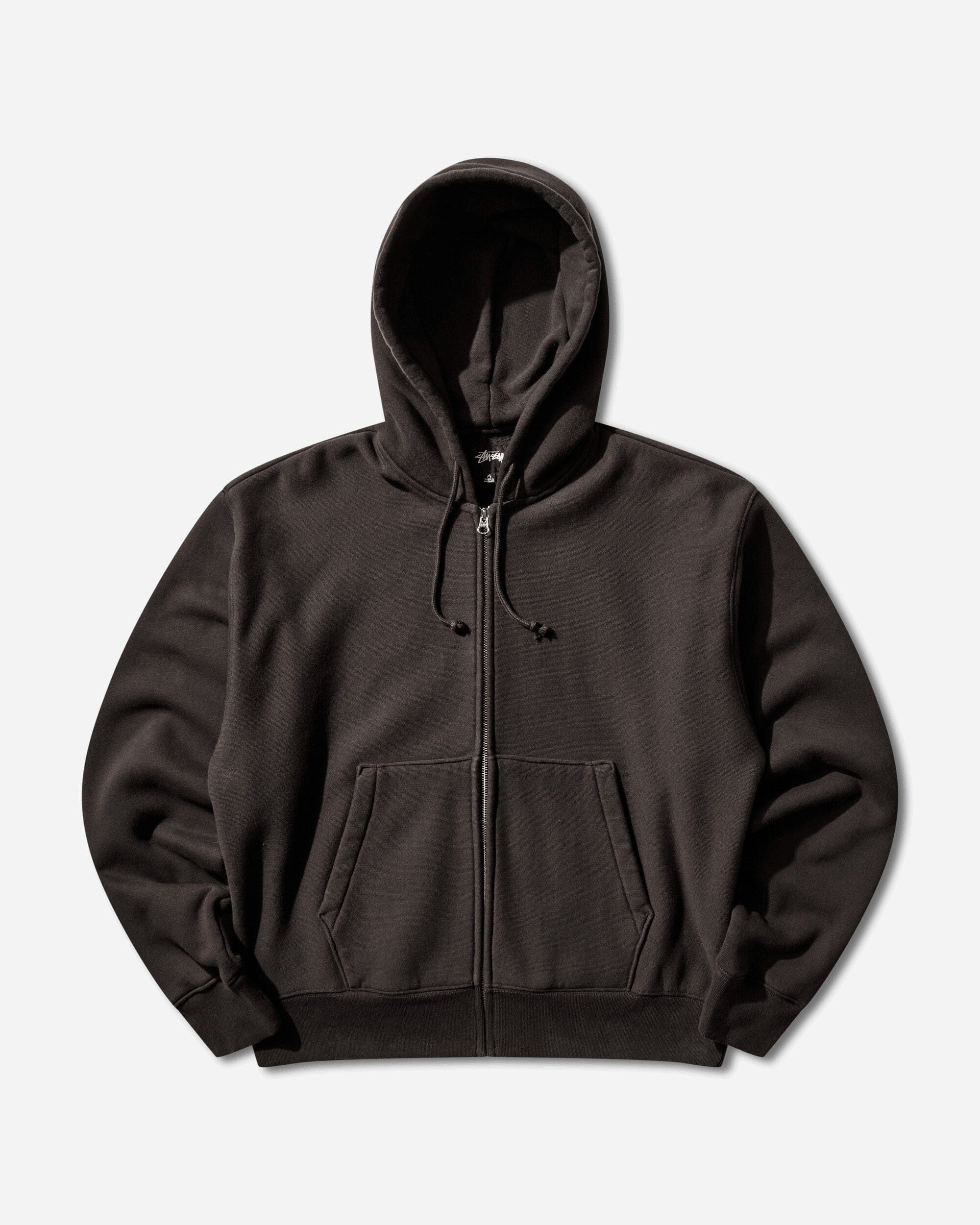 Stussy Basic Diamond Zip Hoodie Black