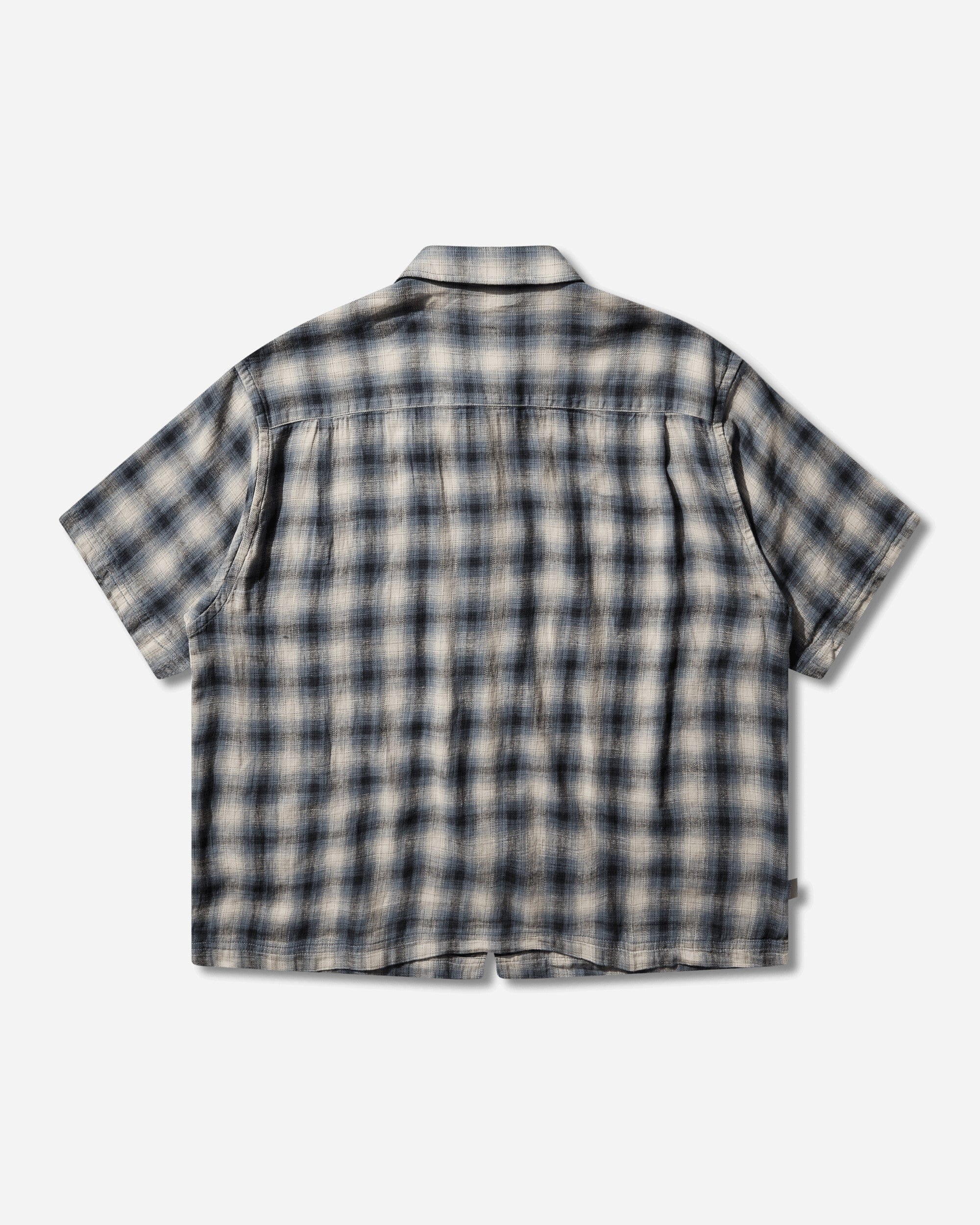 Stussy Liam Shortsleeve Plaid Shirt Blue