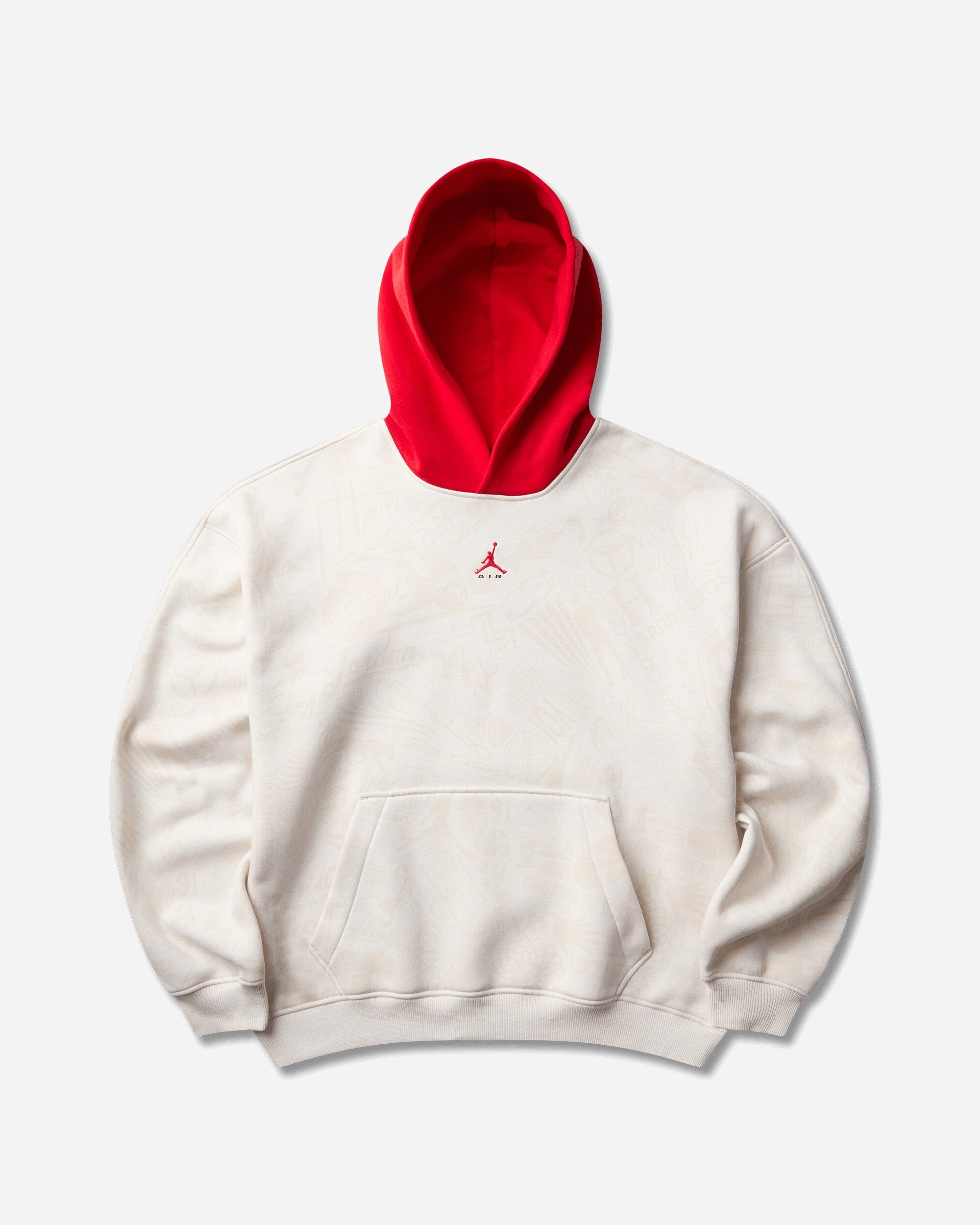 Air Jordan Men's Jordan Brooklyn Fleece Hoodie Phantom / University Red