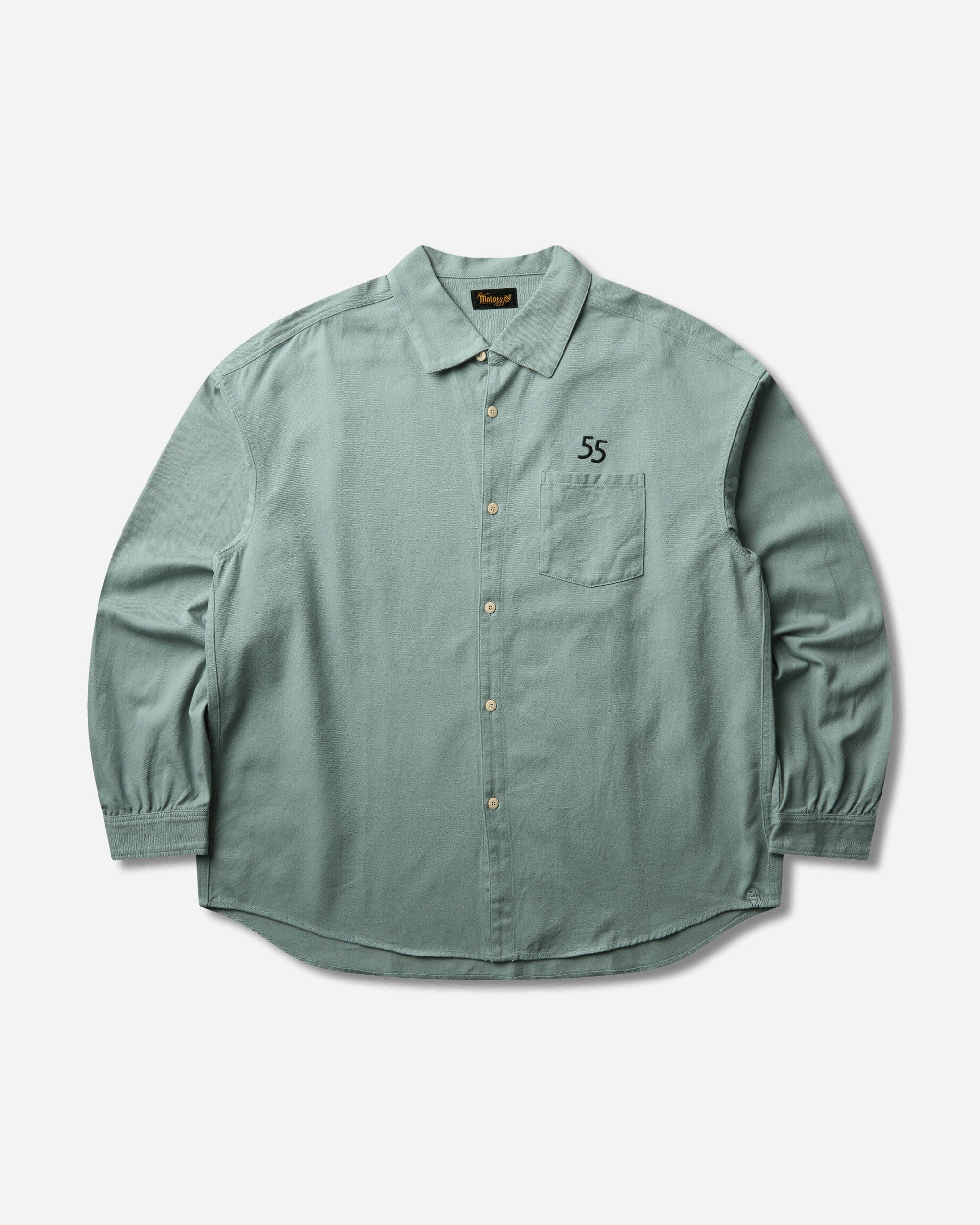 visvim Men's Palmer Longsleeve Shirt Light Green