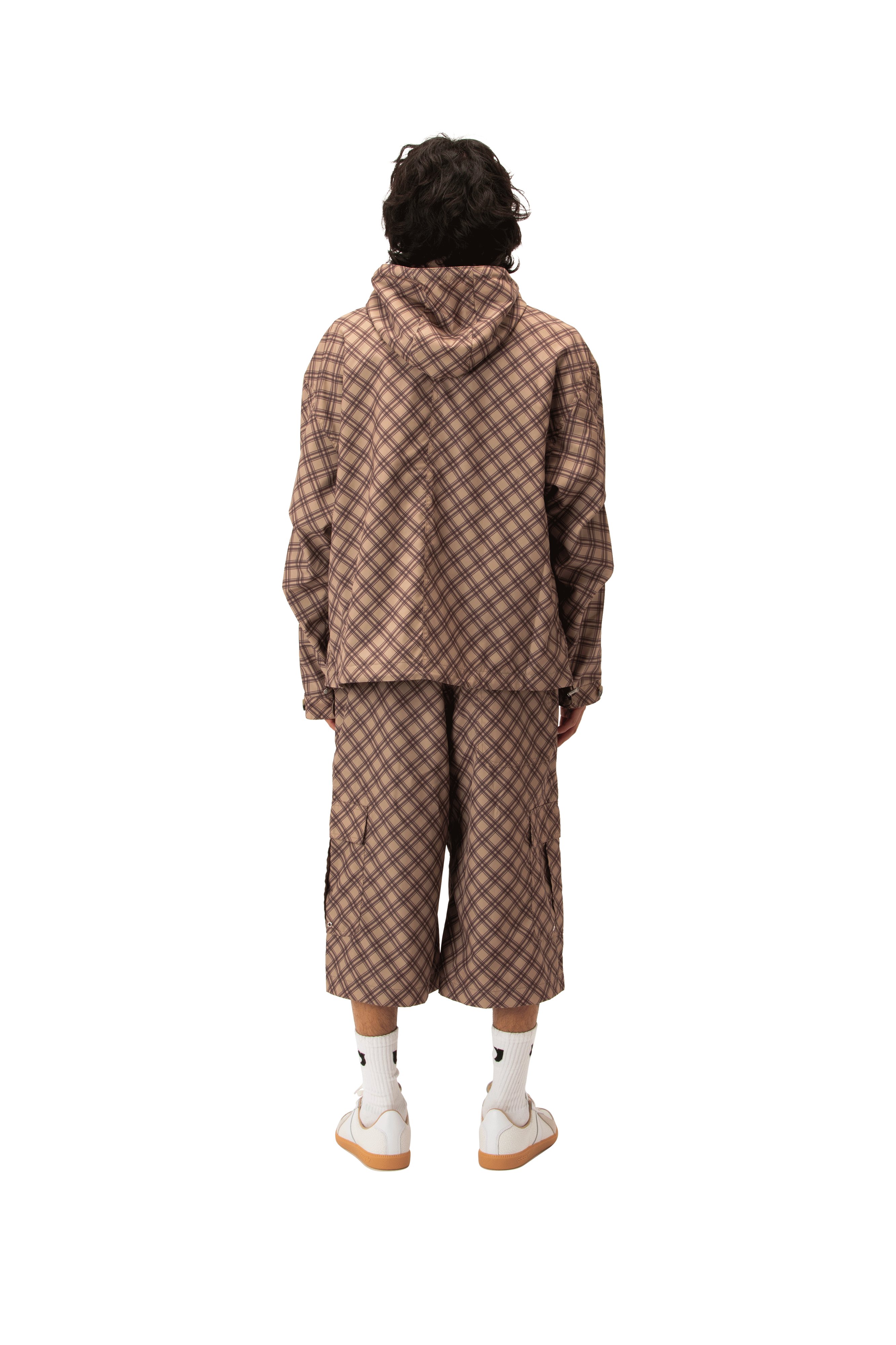 RASSVET Poly Tartan Hooded Jacket Woven